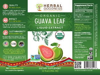 Herbal Goodness Organic Guava Leaf Liquid Extract - supplement