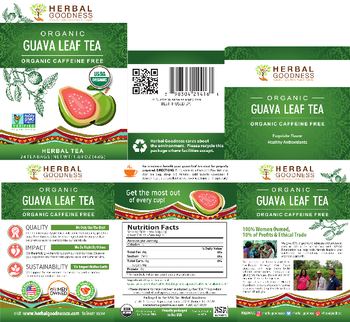 Herbal Goodness Organic Guava Leaf Tea - supplement