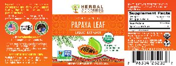 Herbal Goodness Organic Papaya Leaf Liquid Extract - supplement