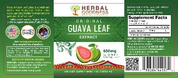 Herbal Goodness Original Guava Leaf Extract 600 mg - supplement