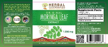 Herbal Goodness Original Moringa Leaf Extract 1,000 mg - supplement