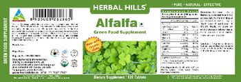 Herbal Hills Alfalfa Green Food Supplement - supplement