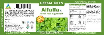 Herbal Hills Alfalfa Green Food Supplement - green food supplement