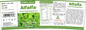 Herbal Hills Alfalfa - green food supplement