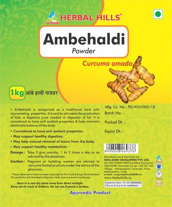 Herbal Hills Ambehaldi Powder - ayurvedic product
