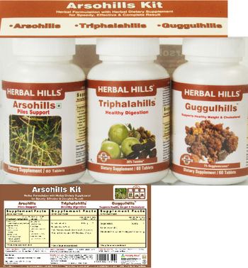 Herbal Hills Arsohills Kit Guggulhills - 