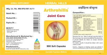 Herbal Hills Arthrohills - herbal supplement