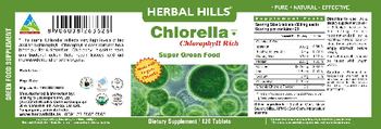 Herbal Hills Chlorella Super Green Food - green food supplement