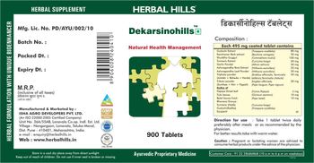 Herbal Hills Dekarsinohills - herbal supplement