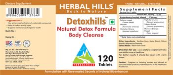 Herbal Hills Detoxhills - supplement
