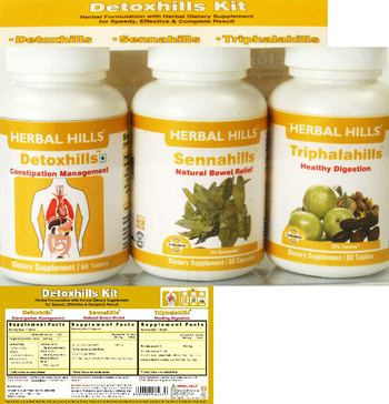 Herbal Hills Detoxhills Kit Triphalahills - supplement