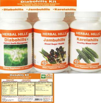 Herbal Hills Diabohills Kit Karelahills - supplement