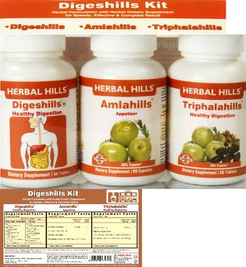 Herbal Hills Digeshills Kit Triphalahills - supplement