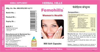 Herbal Hills Femohills - herbal supplement