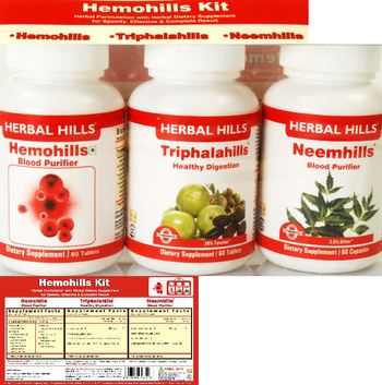 Herbal Hills Hemohills Kit Triphalahills - supplement