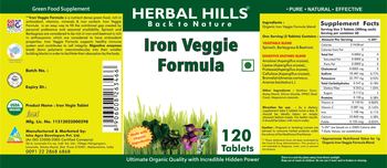 Herbal Hills Iron Veggie Formula - green food supplement