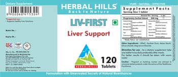 Herbal Hills Liv-First - supplement