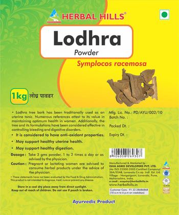 Herbal Hills Lodhra Powder - ayurvedic product