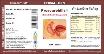 Herbal Hills Proscarehills - herbal supplement