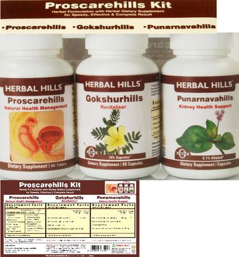 Herbal Hills Proscarehills Kit Punarnavahills - supplement