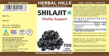 Herbal Hills Shilajit - supplement