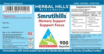 Herbal Hills Smrutihills - supplement
