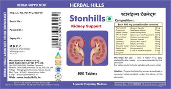 Herbal Hills Stonhills - herbal supplement