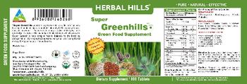 Herbal Hills Super Greenhills Green Food Supplement - supplement
