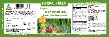 Herbal Hills Super Greenhills Green Food Supplement - supplement