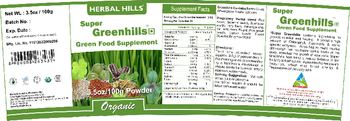 Herbal Hills Super Greenhills - green food supplement