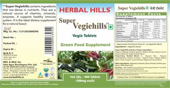 Herbal Hills Super Vegiehills - green food supplement