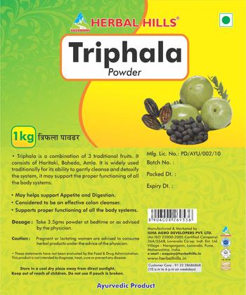 Herbal Hills Triphala Powder - ayurvedic product