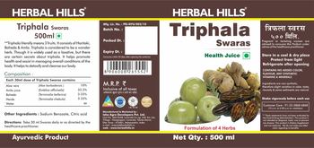 Herbal Hills Triphala Swaras - ayurvedic product