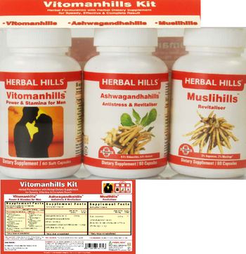 Herbal Hills Vitomanhills Kit Ashwagandhahills - supplement