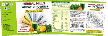 Herbal Hills Wheat-O-Power With Orange Flavor - natural health drink