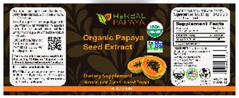 Herbal Papaya Organic Papaya Seed Extract - supplement