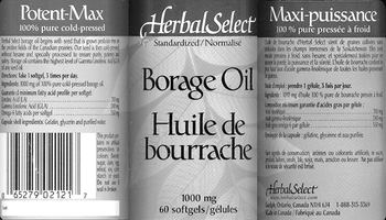 Herbal Select Borage Oil - 