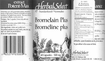 Herbal Select Bromelain Plus - supplement