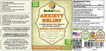 Herbal Terra Anxiety Relief - herbal supplement