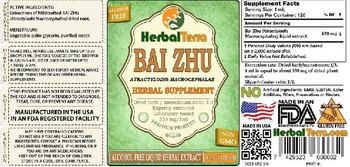 Herbal Terra Bai Zhu - herbal supplement