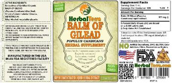 Herbal Terra Balm of Gilead - herbal supplement