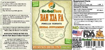Herbal Terra Ban Xia Fa - herbal supplement