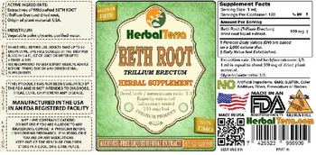 Herbal Terra Beth Root - herbal supplement