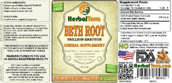 Herbal Terra Beth Root - herbal supplement