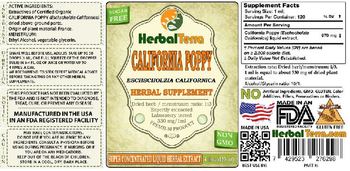 Herbal Terra California Poppy - herbal supplement