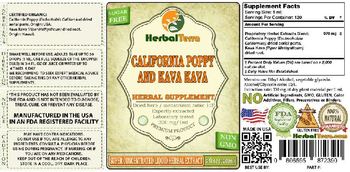 Herbal Terra California Poppy and Kava Kava - herbal supplement