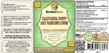 Herbal Terra California Poppy and Passionflower - herbal supplement