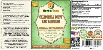 Herbal Terra California Poppy and Valerian - herbal supplement