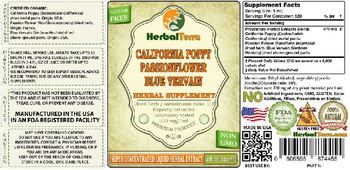 Herbal Terra California Poppy Passionflower Blue Vervain - herbal supplement