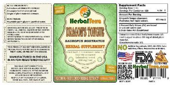 Herbal Terra Dragon's Tongue - herbal supplement